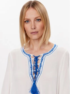 TWINSET Sommerkleid 231LM2TAA Weiß Regular Fit 10 TWINSET Sommerkleid 231LM2TAA Weiß Regular Fit -Deutschland Kleid Zart Verkaufs-Shop twinset sommerkleid 231lm2taa weiss regular fit 3