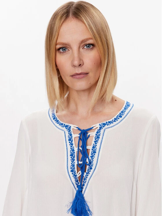 TWINSET Sommerkleid 231LM2TAA Weiß Regular Fit 6 TWINSET Sommerkleid 231LM2TAA Weiß Regular Fit – Bild 4