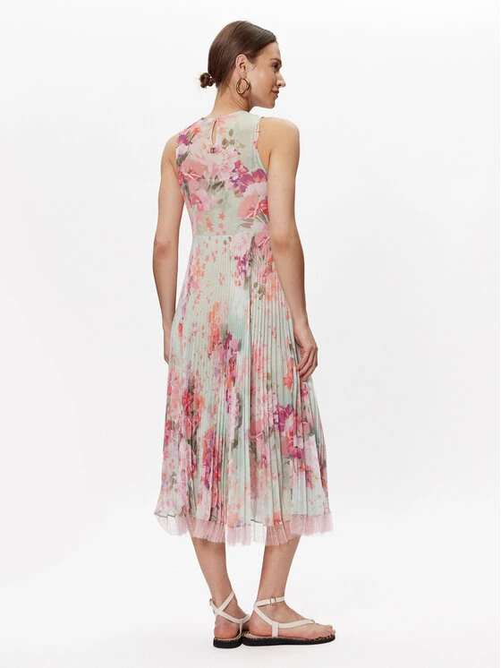 TWINSET Sommerkleid 231TP2730 Grün Regular Fit 5 TWINSET Sommerkleid 231TP2730 Grün Regular Fit – Bild 3