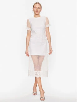 TWINSET Sommerkleid 231TT2160 Weiß Regular Fit 8 TWINSET Sommerkleid 231TT2160 Weiß Regular Fit -Deutschland Kleid Zart Verkaufs-Shop twinset sommerkleid 231tt2160 weiss regular fit 1