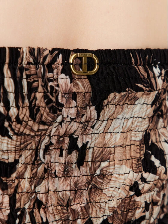 TWINSET Sommerkleid 231TT2450 Schwarz Regular Fit 7 TWINSET Sommerkleid 231TT2450 Schwarz Regular Fit – Bild 5