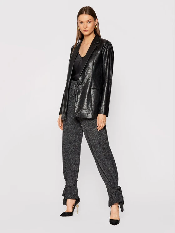 TWINSET Stoffhose 212AT3212 Grau Regular Fit 4 TWINSET Stoffhose 212AT3212 Grau Regular Fit – Bild 2