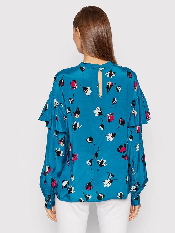 United Colors Of Benetton Bluse 5KQJ5QD83 Blau Regular Fit 5 United Colors Of Benetton Bluse 5KQJ5QD83 Blau Regular Fit – Bild 3