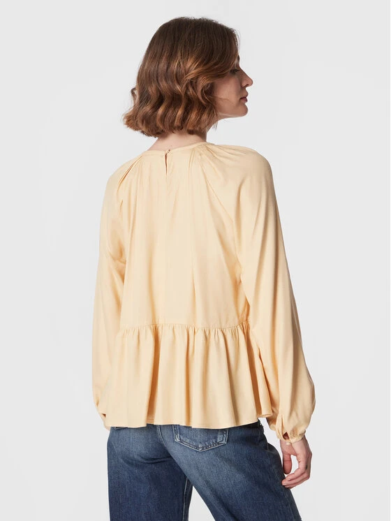 United Colors Of Benetton Bluse 5T4VDQ02L Gelb Relaxed Fit 5 United Colors Of Benetton Bluse 5T4VDQ02L Gelb Relaxed Fit – Bild 3