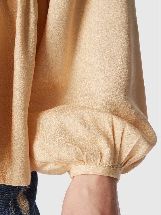 United Colors Of Benetton Bluse 5T4VDQ02L Gelb Relaxed Fit 7 United Colors Of Benetton Bluse 5T4VDQ02L Gelb Relaxed Fit – Bild 5