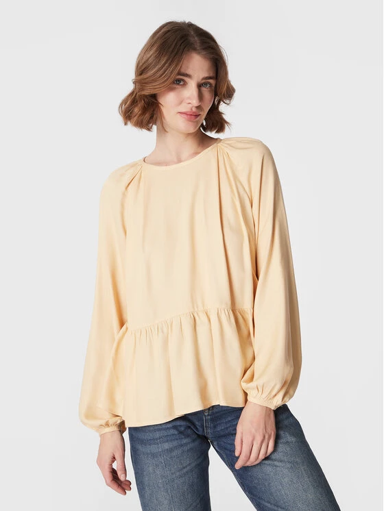 United Colors Of Benetton Bluse 5T4VDQ02L Gelb Relaxed Fit 3 United Colors Of Benetton Bluse 5T4VDQ02L Gelb Relaxed Fit