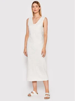 United Colors Of Benetton Sommerkleid 3UDWDV006 Weiß Regular Fit -Deutschland Kleid Zart Verkaufs-Shop united colors of benetton sommerkleid 3udwdv006 weiss regular fit 1