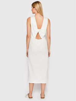 United Colors Of Benetton Sommerkleid 3UDWDV006 Weiß Regular Fit -Deutschland Kleid Zart Verkaufs-Shop united colors of benetton sommerkleid 3udwdv006 weiss regular fit 2