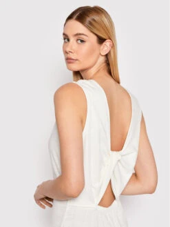 United Colors Of Benetton Sommerkleid 3UDWDV006 Weiß Regular Fit -Deutschland Kleid Zart Verkaufs-Shop united colors of benetton sommerkleid 3udwdv006 weiss regular fit 3