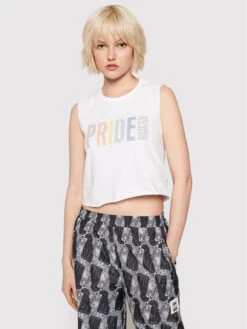 Vans Bluse Pride Muscle VN0A5EUA Weiß Relaxed Fit