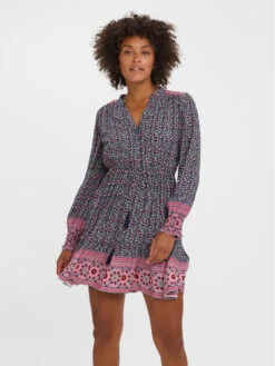 Vero Moda Kleid Für Den Alltag Amalia 10276320 Bunt Regular Fit