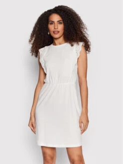 Vero Moda Kleid Für Den Alltag Hollyn 10265206 Weiß Regular Fit