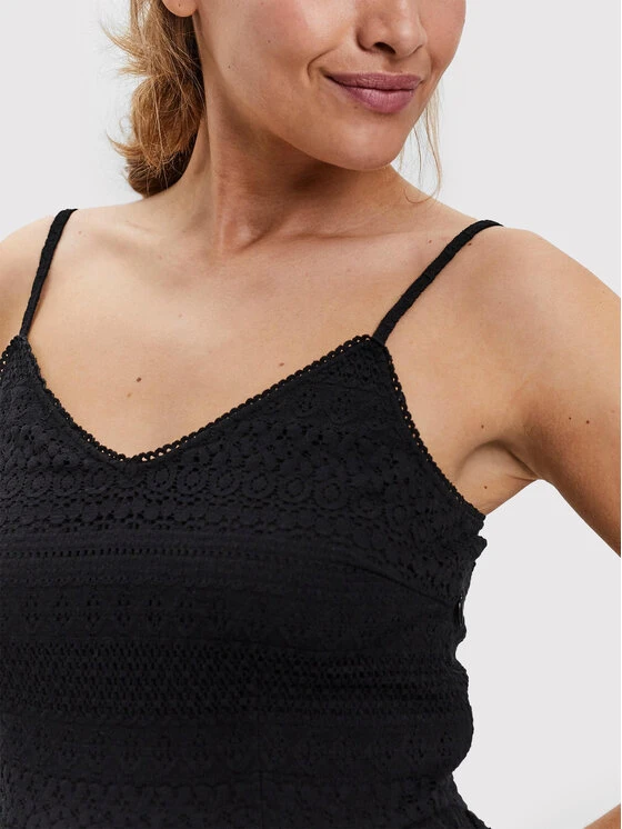 Vero Moda Sommerkleid Honey 10220925 Schwarz Regular Fit 6 Vero Moda Sommerkleid Honey 10220925 Schwarz Regular Fit – Bild 4