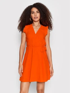 Vero Moda Sommerkleid Natali 10263273 Orange Regular Fit