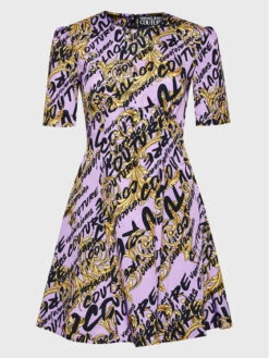 Versace Jeans Couture Kleid Für Den Alltag 73HAO902 Violett Regular Fit -Deutschland Kleid Zart Verkaufs-Shop versace jeans couture kleid fur den alltag 73hao902 violett regular fit 4