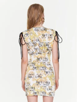 Versace Jeans Couture Kleid Für Den Alltag 74HAO921 Weiß Slim Fit -Deutschland Kleid Zart Verkaufs-Shop versace jeans couture kleid fur den alltag 74hao921 weiss slim fit 2