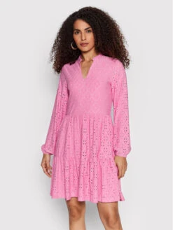 Vila Kleid Für Den Alltag Kawa 14073956 Rosa Regular Fit