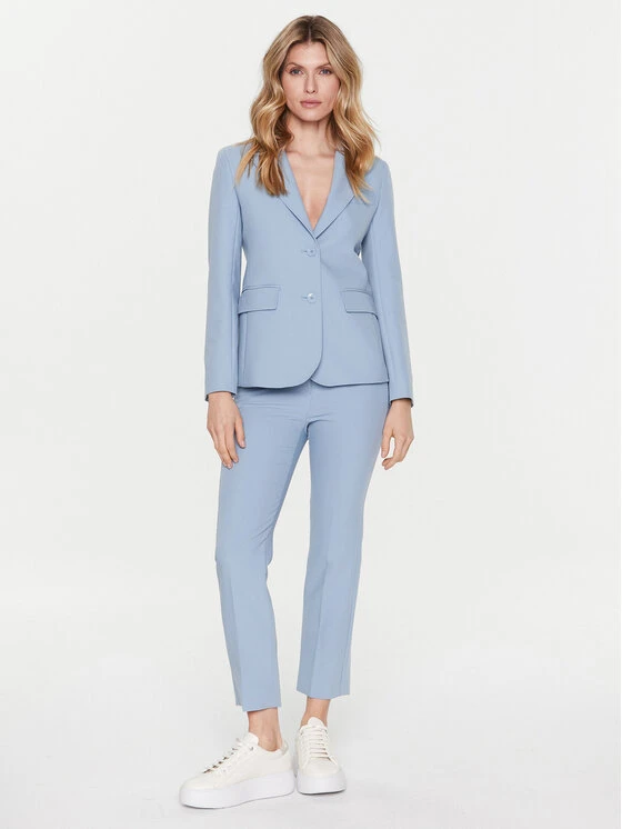 Weekend Max Mara Stoffhose Rana 2351310137 Blau Slim Fit 4 Weekend Max Mara Stoffhose Rana 2351310137 Blau Slim Fit – Bild 2