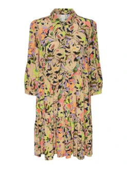 YAS Kleid 26029225 Braun Regular Fit