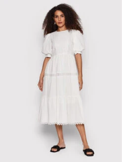 YAS Kleid Für Den Alltag Vibsa 26026820 Weiß Regular Fit